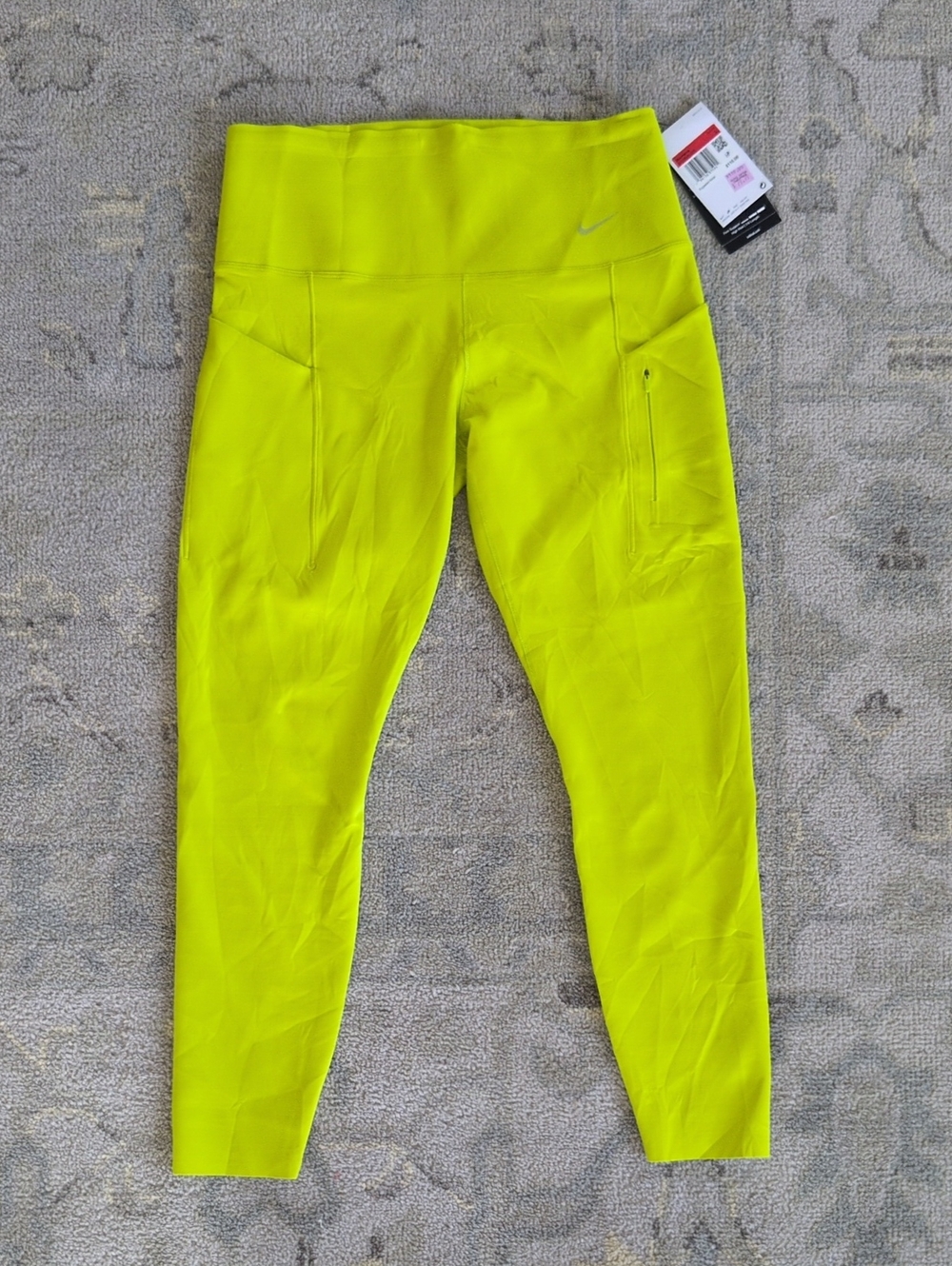 Nike Go Leggings - Bright Neon Yellow/Green